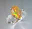 2.10CT CERTIFIED BEAUTIFUL NATURAL OPAL 0.34CT DIAMOND 18K SOLID WHITE GOLD RING Carousel 7