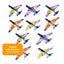 Brand New 4Pack Glider Foam Launcher Airplane Flying Toy*Hot SALE Carousel 9