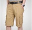 Cargo Short 1/2 Pants Outdoor Solid Color Work Short Multi-pocket Hiking Campin Carousel 5