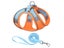 Reflective Pet Harness with Leash Orange Medium Carousel 2