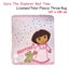 Caprice Polar Fleece Throw Rug Dora Explorer Bed Time 127 x 152 cm Carousel 2