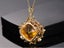 Citrine Pendant Necklace Yellow Gold Plated Necklace Carousel 3