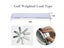 30Pcs Golf Weighted Lead Tape Carousel 6