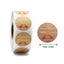 25mm Round "Handmade With Love" Kraft Paper Stickers Adhesive Labels Baki CHK177 Carousel 3