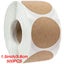 100/500Pcs Kraft Paper Stickers Round Blank Labels For Handmade Gift Tag CHK177 Carousel 3
