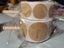 100/500Pcs Kraft Paper Stickers Round Blank Labels For Handmade Gift Tag CHK177 Carousel 10