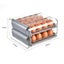 Plastic Refrigerator Anti-Drop Egg Storage Box Support Stackable Kitchen CHK177 Carousel 3