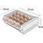 Plastic Refrigerator Anti-Drop Egg Storage Box Support Stackable Kitchen CHK177 Carousel 7
