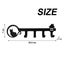 Black By Metal Wall-mounted Clothes Rack Coat Rack Key Holder Kitchen Org CHK177 Carousel 8