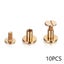 10Sets Luggage Leather Metal Craft Solid Screw Nail Rivet Double Curved H CHK177 Carousel 5