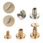 10Sets Luggage Leather Metal Craft Solid Screw Nail Rivet Double Curved H CHK177 Carousel 7