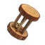 Cute Natural Wooden Rabbits Hamster Toys Pine Dumbells Unicycle Bell Roll CHK177 Carousel 9