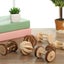 Cute Natural Wooden Rabbits Hamster Toys Pine Dumbells Unicycle Bell Roll CHK177 Carousel 11