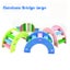 pet Hamster Toys Wooden Rainbow Bridge Seesaw Swing Toys Small Animal Act CHK177 Carousel 8