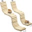 Wooden Parrot Bird Ladder Climbing Ropeway Hamster Toy Pet Training Round CHK177 Carousel 2