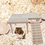 Hamster Toy DIY Installation Play Ground Natural Wood Small Animal Climbi CHK177 Carousel 6