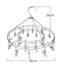 Stainless Steel Drying Hanger Round Square Plum Shape Drying Shelf Sock U CHK177 Carousel 5