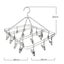 Stainless Steel Drying Hanger Round Square Plum Shape Drying Shelf Sock U CHK177 Carousel 1