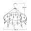 Stainless Steel Drying Hanger Round Square Plum Shape Drying Shelf Sock U CHK177 Carousel 6