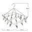 Stainless Steel Drying Hanger Round Square Plum Shape Drying Shelf Sock U CHK177 Carousel 10
