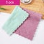 5pcs Double-layer Absorbent Microfiber Kitchen Dish Cloth Non-stick Oil H CHK177 Carousel 4