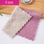 5pcs Double-layer Absorbent Microfiber Kitchen Dish Cloth Non-stick Oil H CHK177 Carousel 7