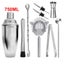 Stainless Steel Cocktail Shaker Mixer Wine Martini Boston Shaker For Bart CHK177 Carousel 6