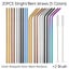 Set of 20 Colorful Reusable Metal Straws Stainless Steel Straws Set Eco-f CHK177 Carousel 5