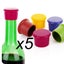 5pcs Silicone Wine Stopper Leak Free Wine Bottle Cap Fresh Keeping Sealer CHK177 Carousel 2