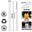 8Pcs 15cm Short Glass Straws Eco Friendly Reusable Drinking Straws 6INCH CHK177 Carousel 9