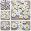 9/13/16/22/26mm white daisy flower resin flatback cabochon DIY jewelry ph CHK177 Carousel 2