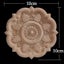 Round Wood Applique Wood Decal Wood Mouldings Onlay Unpainted European Ca CHK177 Carousel 4