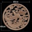 Round Wood Applique Wood Decal Wood Mouldings Onlay Unpainted European Ca CHK177 Carousel 10