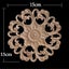 Round Wood Applique Wood Decal Wood Mouldings Onlay Unpainted European Ca CHK177 Carousel 11