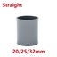 Gray 20/25/32mm PVC Pipe Fittings 3/4/5/6 Ways DIY Straight Elbow Equal Tee Conn Carousel 6