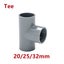 Gray 20/25/32mm PVC Pipe Fittings 3/4/5/6 Ways DIY Straight Elbow Equal Tee Conn Carousel 3