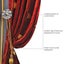 2pcs Shiny Rhinestone Curtain Hook Tieback Wall Mounted Hanging Home Bedr CHK177 Carousel 6
