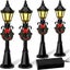 4Pcs Christmas Miniature Figurines For Resin Street Lamp Models Christmas CHK177 Carousel 1