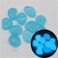100pcs/300PCS Glow Pebbles Luminous Stones Glow Home Fish Tank Garden Dec CHK177 Carousel 6