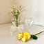 Flower Glass Vase Love Heart Shape Flower Pots Transparent Desktop Terrar CHK177 Carousel 5