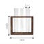 Newest Arrival Hydroponic Plants Container with Wood Frame Clear Glass Te CHK177 Carousel 5