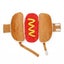 Pet Dress Up Costume Hot Dog Shaped Dachshund Sausage S M L Adjustable Clothes F Carousel 1