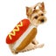 Pet Dress Up Costume Hot Dog Shaped Dachshund Sausage S M L Adjustable Clothes F Carousel 4