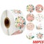 100-500pcs Thank You Sticker Envelope Seal Scrapbook Sticker Pink Heart C CHK177 Carousel 11