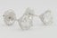 14k White Gold 2.05ctw Hearts & Arrows Round Brilliant Cut Diamond Stud Earrings Carousel 6