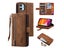 Wallet Case PU Leather Phone Case for iPhone 13 Mini Brown Carousel 1