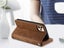 Wallet Case PU Leather Phone Case for iPhone 13 Mini Brown Carousel 6