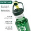 Water Bottle with Spout Lid for Gym Yoga Fitness Camping Carousel 3