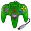 (Green) N64 Controller Game Remote Joystick Gamepad System Game Long Handle For Carousel 1