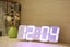LED Digital Alarm Clock 115 Colour Display USB Power Remote Temperature - White Carousel 4
